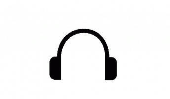 Symbolische Darstellung eines Kopfhörers