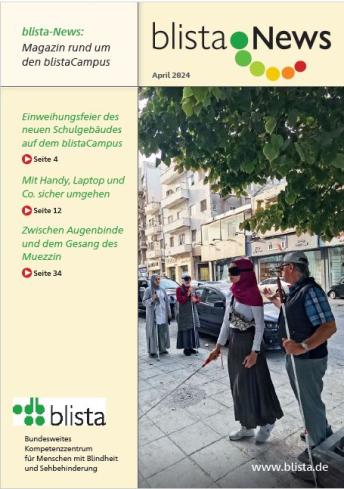 Titelblatt der Frühlingsausgabe - Gerd Willumeit und Kursteilnehmerinnen in Jordanien