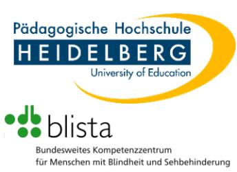Logos der Pädagogischen Hochschule Heidelberg und der blista