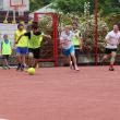 Fußballspieler auf dem Campus