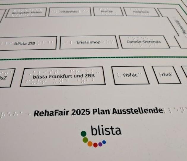 Ein taktiler Plan der RehaFair 2025